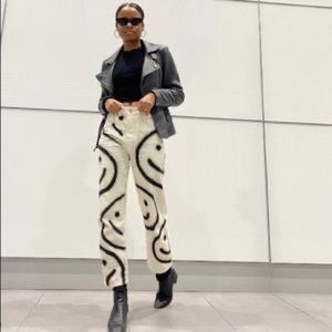 Cider Smiley Face Graffiti Jean- Size Small